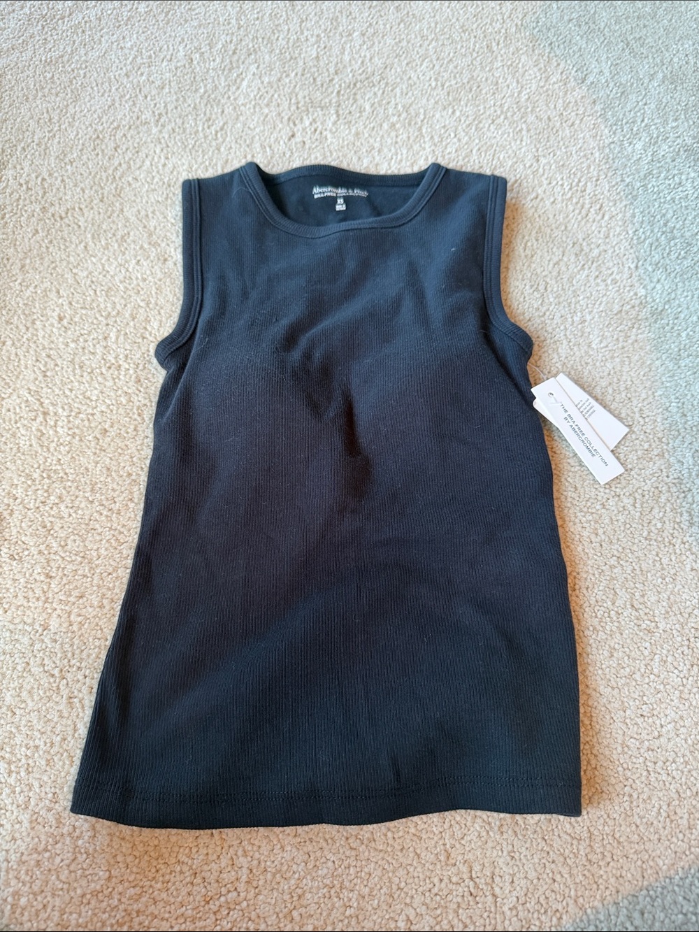Abercrombie & Fitch Black Ribbed Tank Top - Women's